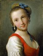 Pietro, A Girl in a Red Dress